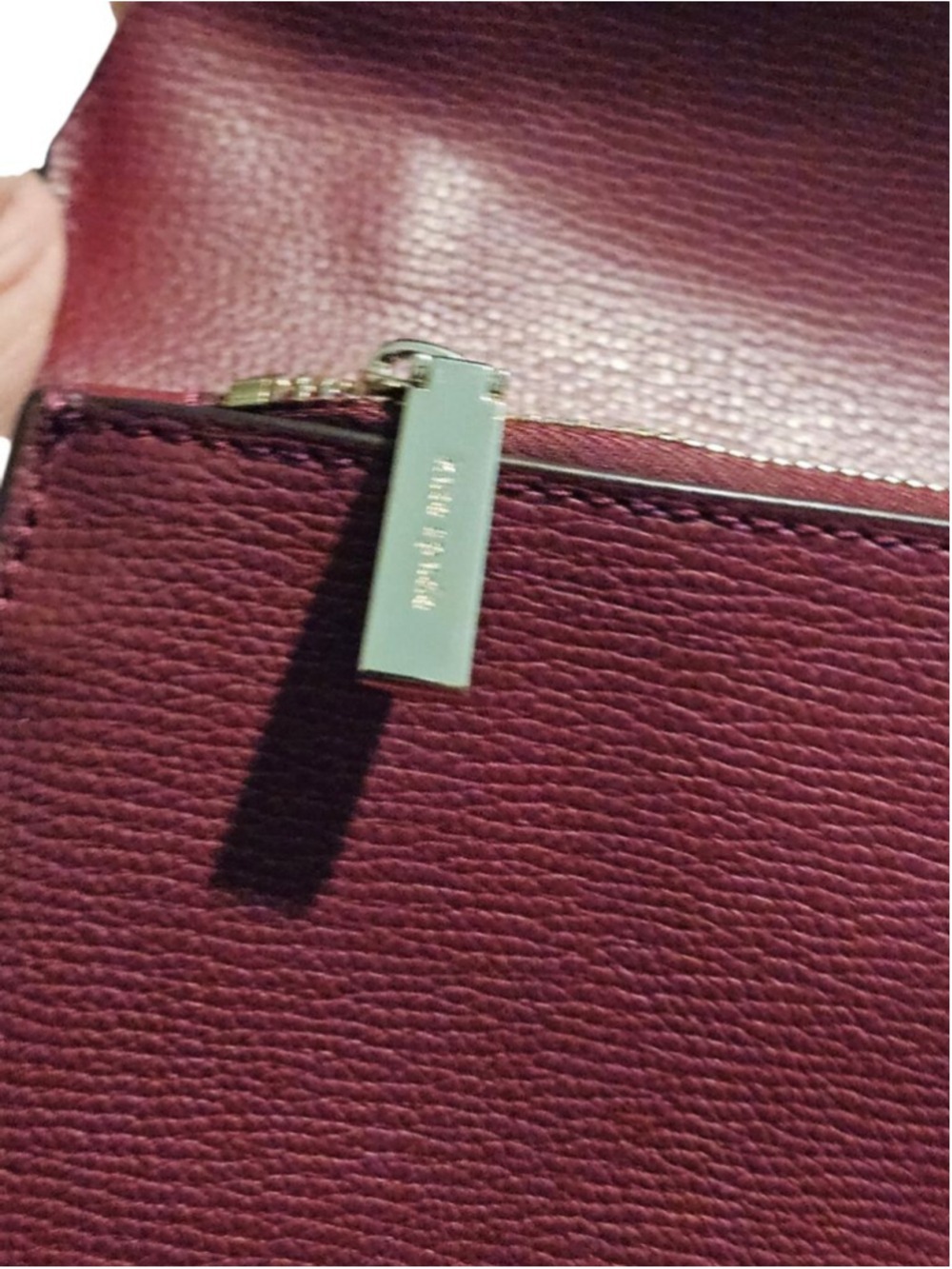 Kate Spade Burgundy Leather Satchel One Size - Picture 15 of 16
